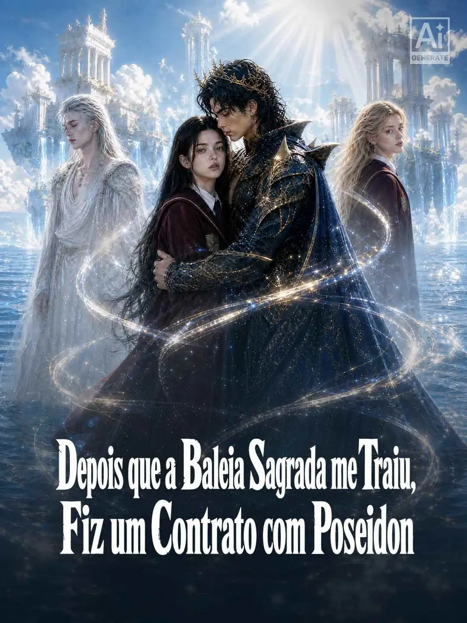 Capa de Depois que a Baleia Sagrada me Traiu, Fiz um Contrato com Poseidon
