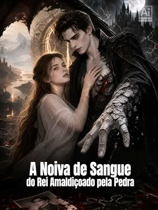 Capa de A Noiva de Sangue do Rei Amaldiçoado pela Pedra