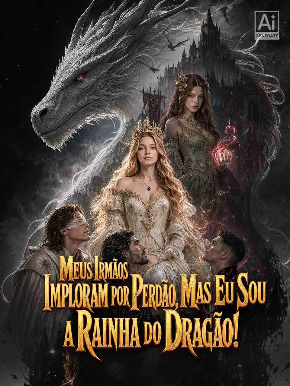 Capa de Meus Irmãos Imploram por Perdão, Mas Eu Sou a Rainha do Dragão!