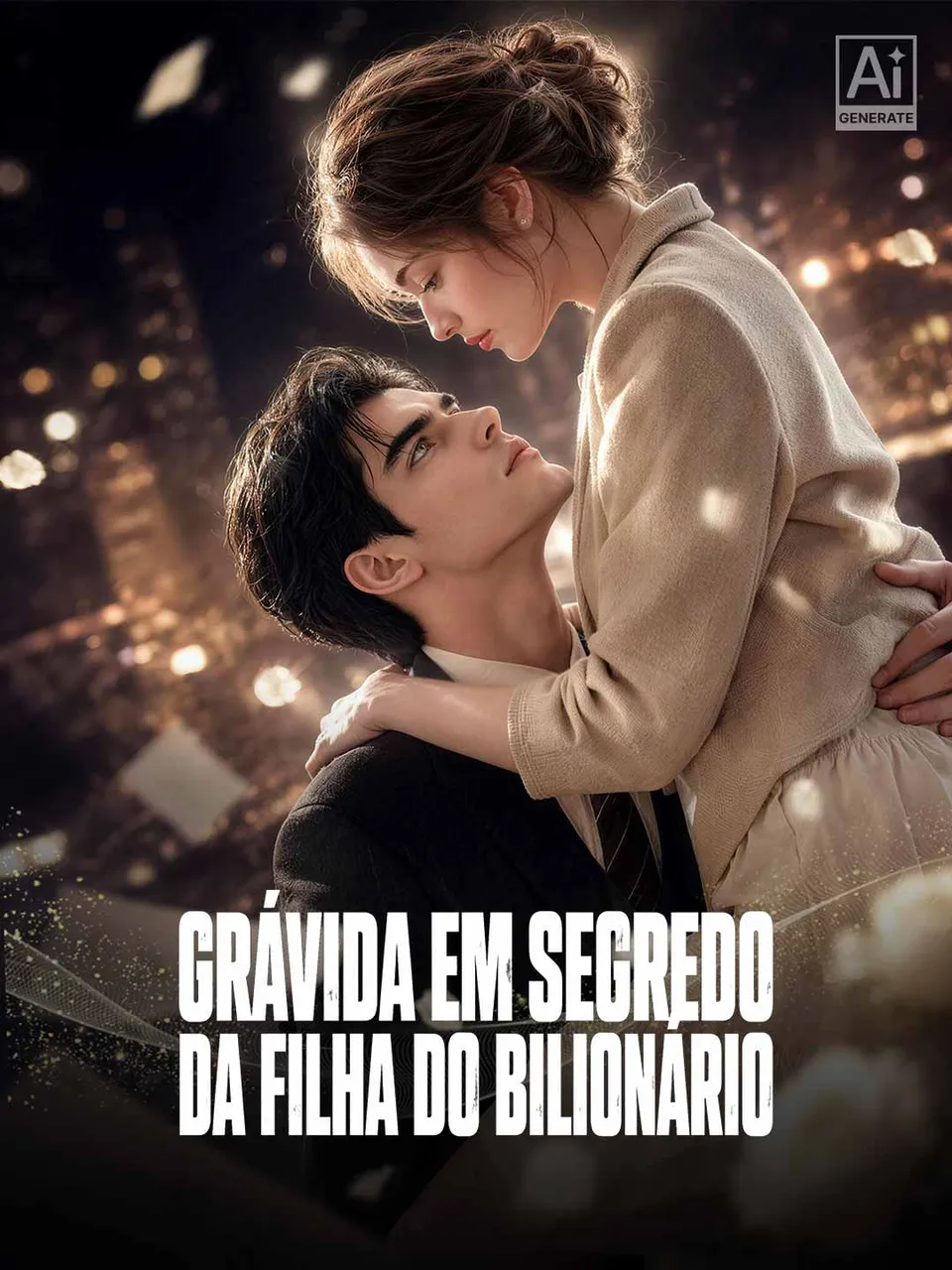 Capa de Grávida em Segredo da Filha do Bilionário
