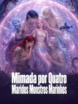 Capa de Mimada por Quatro Maridos Monstros Marinhos