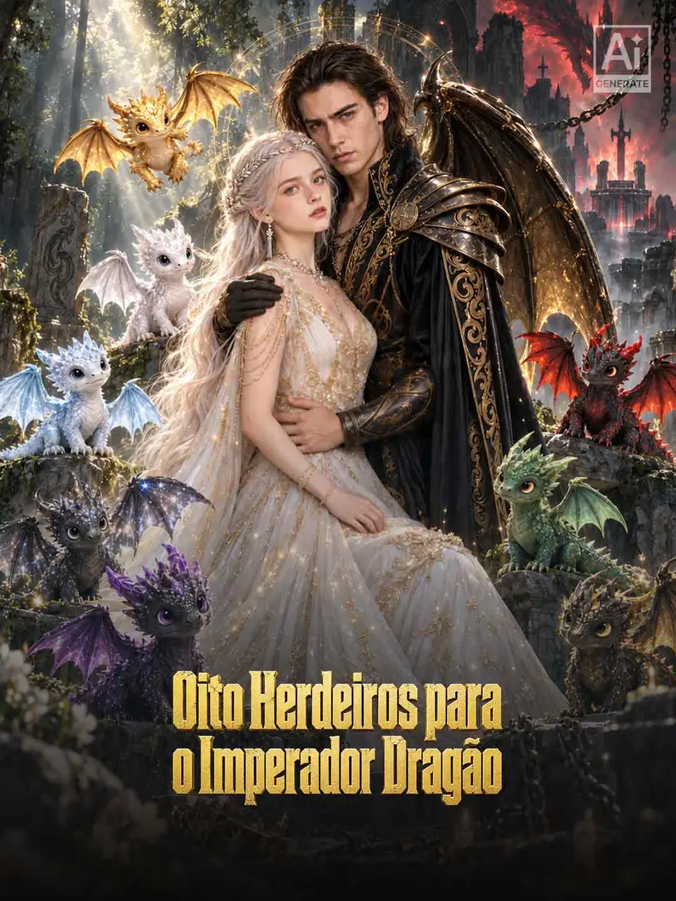 Capa de Oito Herdeiros para o Imperador Dragão