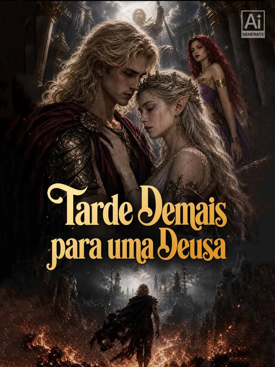Capa de Tarde Demais para uma Deusa