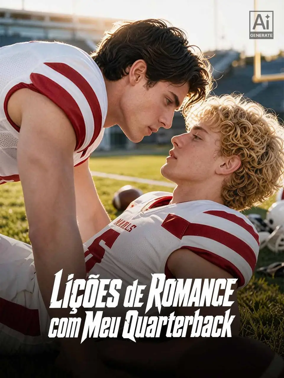 Capa de Lições de Romance com Meu Quarterback