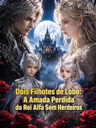 Capa de Dois Filhotes de Lobo: A Amada Perdida do Rei Alfa Sem Herdeiros