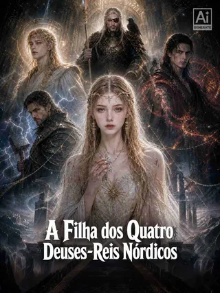 Capa de A Filha dos Quatro Deuses-Reis Nórdicos