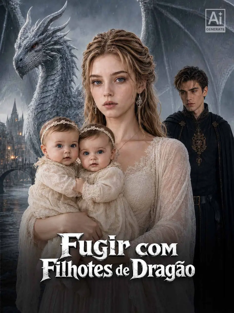 Capa de Fugir com Filhotes de Dragão