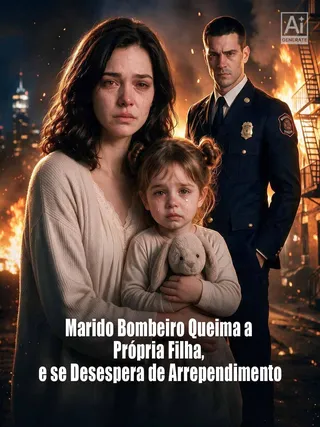 Capa de Marido Bombeiro Queima a Própria Filha, e se Desespera de Arrependimento